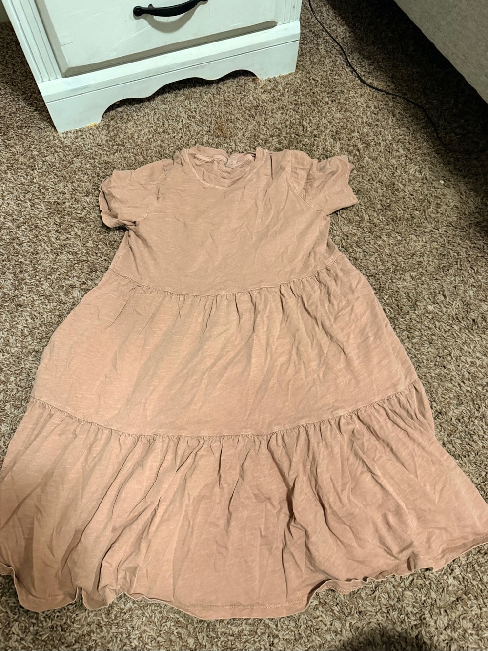 Old Navy Girls' Tiered Dress - Dusty Rose